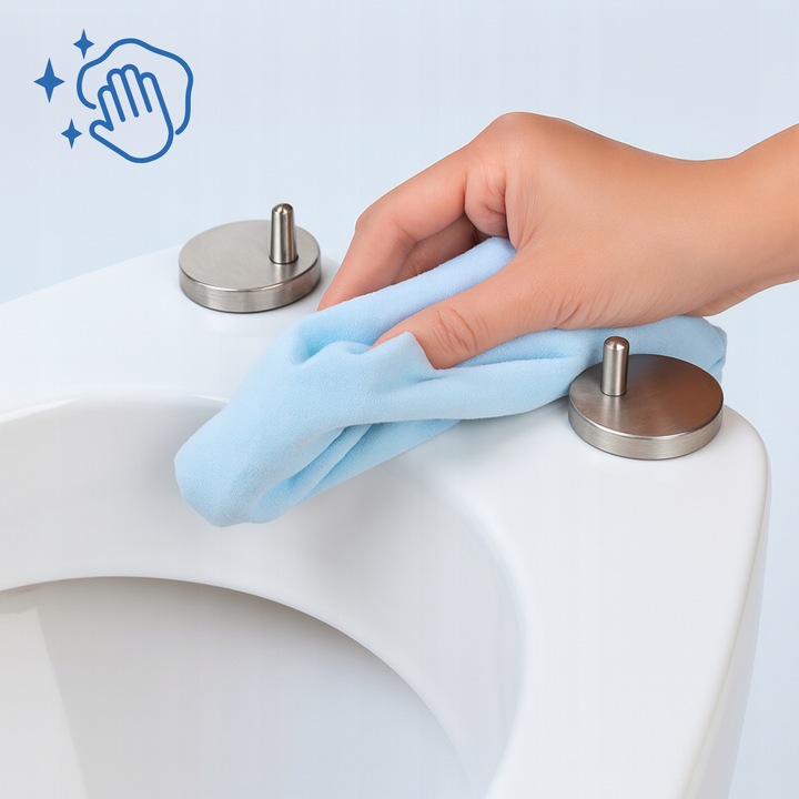 Deska sedesowa WC wolnoopadająca kształ U pokrywa klozetowa uniwersalna