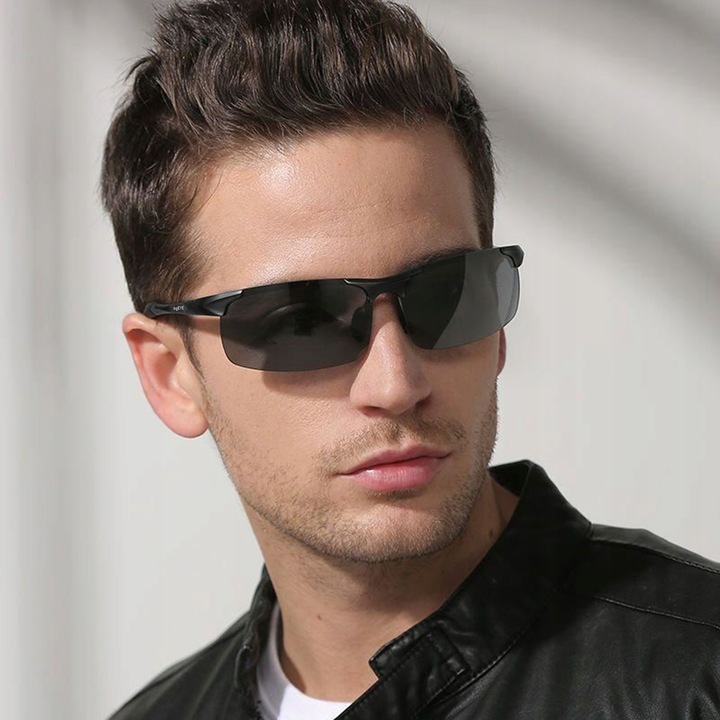 bigEYE - OKULARY POLARYZACYJNE MĘSKIE KIEROWCÓW ALUMINIUM Premium -