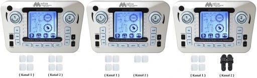 ELEKTROSTYMULATOR TENS EMS ELEKTRODY 3 RODZAJE+BAT