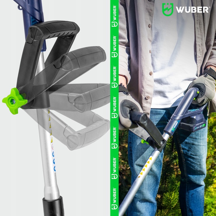 PODKASZARKA AKUMULATOROWA KOSA WYKASZARKA NA KOŁACH ŻYŁKI NOŻE AKU 2AH