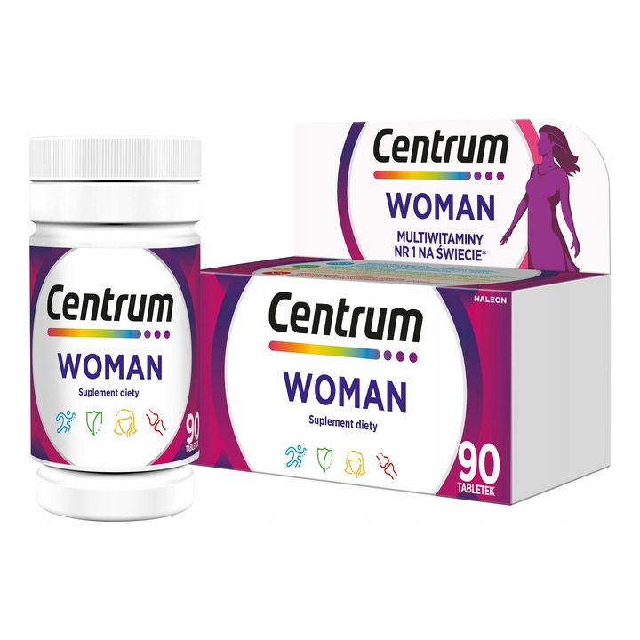 Multiwitamina Centrum dla Kobiet Suplement diety witaminy 90 tabletek