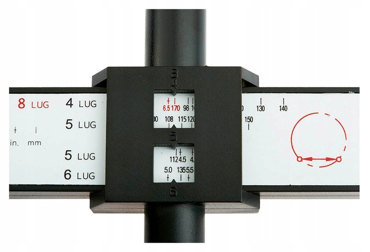 Suwmiarka Miernik do Pomiaru Rozstawu Śrub Felg