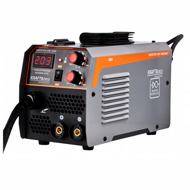 SPAWARKA INWERTEROWA INWERTOROWA MIG MMA TIG 200A FLUX IGBT BEZGAZ