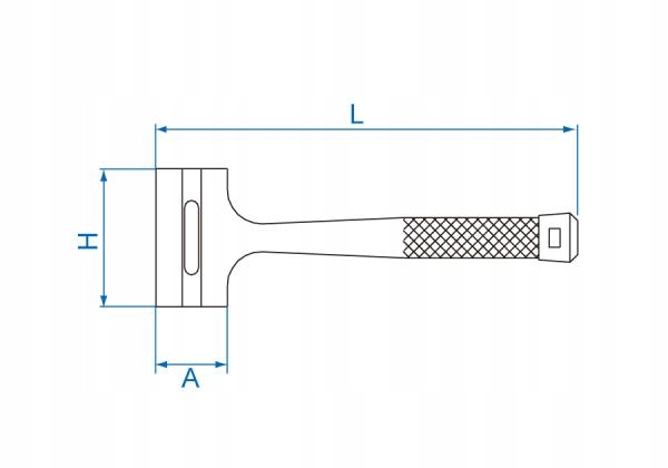 King Tony Młotek bezodrzutowy 450g 304mm 7851-16