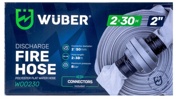 WĄŻ STRAŻACKI MOCNY DO POMPY FAST-FIX MOCNY DŁUGI DO SZAMBA WODY 2"