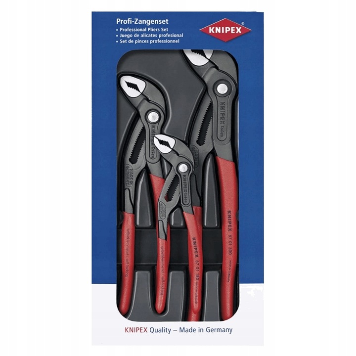 KNIPEX Cobra 3 szt Szczypce do rur 00 20 09 V02