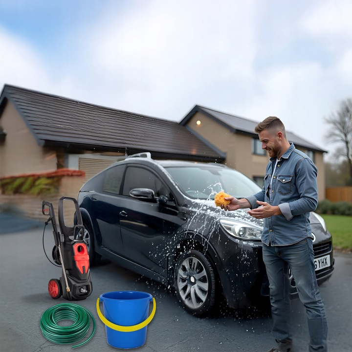 MYJKA CIŚNIENIOWA 350BAR MOSIĘŻNA POMPA 3000W INDUKCJA POTĘŻNA ZWIJACZ