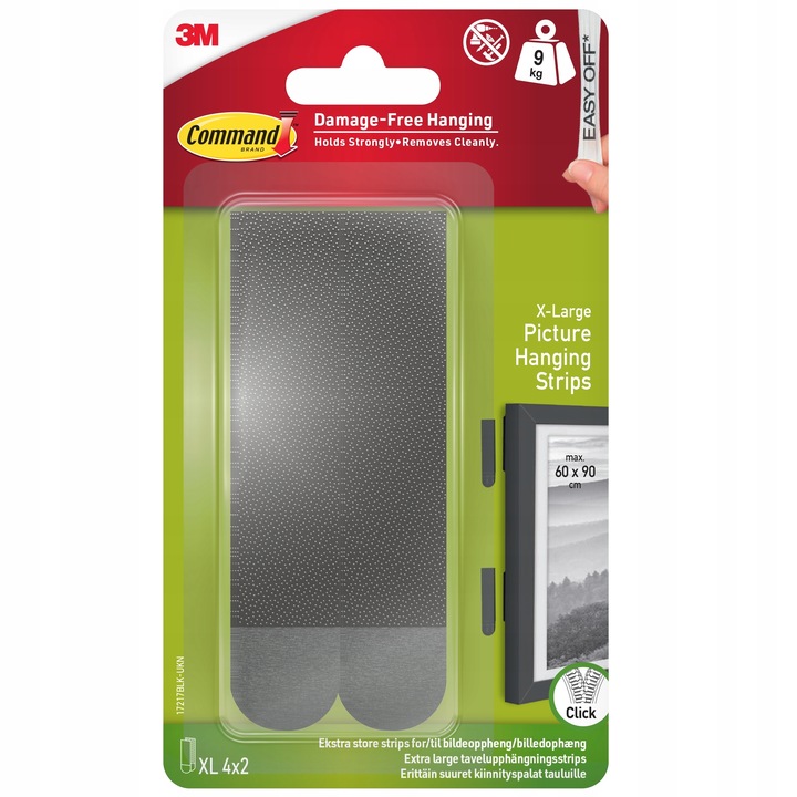 Command Rzepy Samoprzylepne do Ciężkich Obrazów Zestaw 8 szt(4 pary)