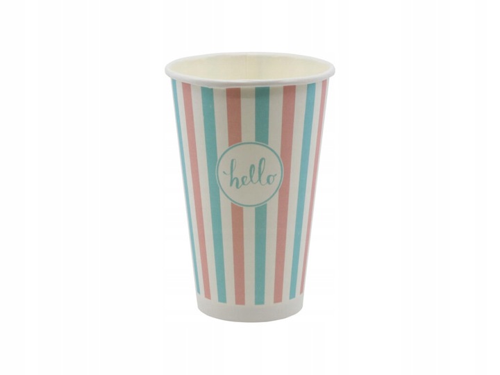 KUBKI PAPIEROWE DO KAWY PAST 400ML + WIECZKA 50SZT (do dalszej odsprzedaży)