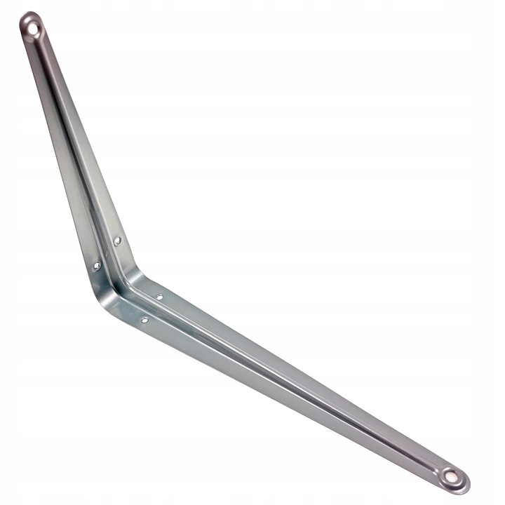 KĄTOWNIK WSPORNIK pod PÓŁKĘ PÓŁKI 250x200 mm SREBRNY SZARY zestaw, 10