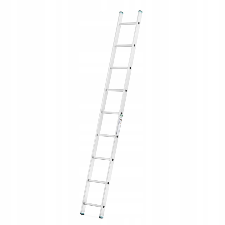 Drabina aluminiowa przystawna ALOSS mocna TUV 1x9 - 2,56m