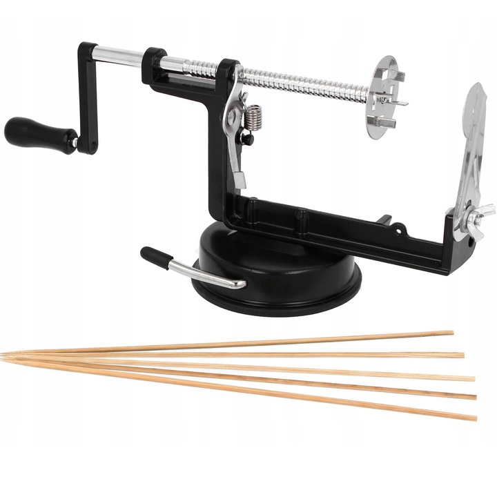 METALOWA MASZYNKA DO ZIEMNIAKÓW zakręconych CHIPSÓW FRYTEK SPIRALA