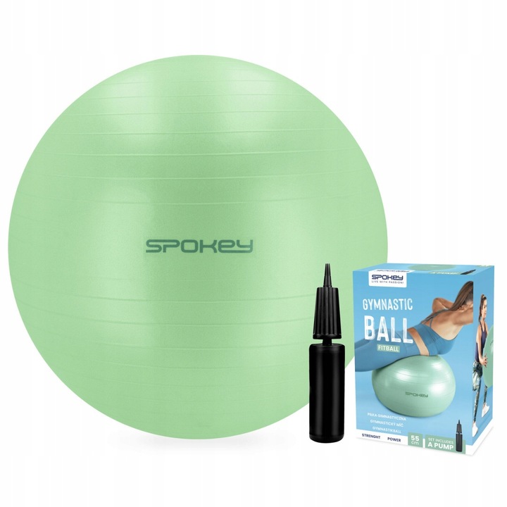 PIŁKA DO ĆWICZEŃ FITNESS REHABILITACYJNA GIMNASTYCZNA 55CM FITBALL ANTI-B