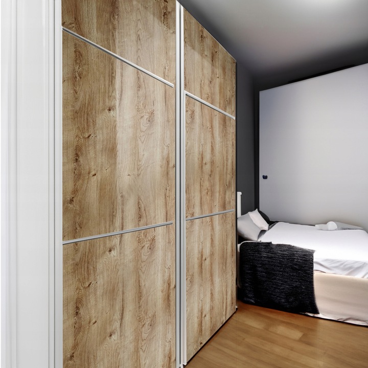 Okleina Samoprzylepna PCV Na Drzwi Dąb RIBBEC Renowacja Mebli Szer