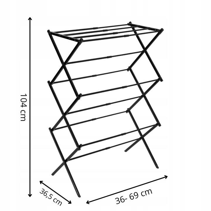 ROZSUWANA SUSZARKA NA PRANIE STOJĄCA TELESKOPOWA UBRANIA BIELIZNĘ DO DOMU