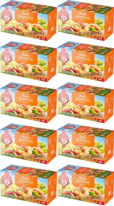 Herbata owocowa Teekanne słodka brzoskwinia x10