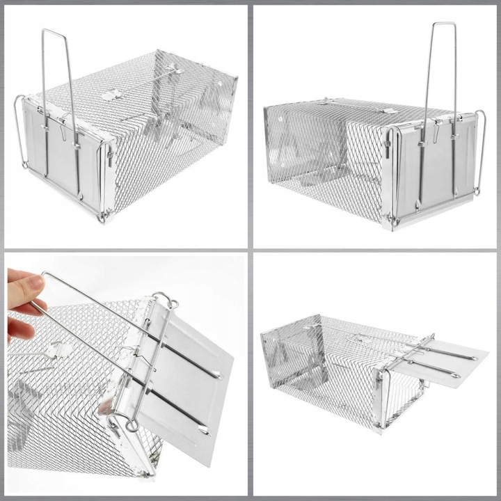 PUŁAPKA ŻYWOŁAPKA NA SZCZURY MYSZY GRYZONIE KUNY ŁAPKA DO ŁAPANIA