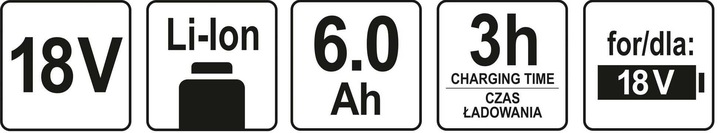 YATO AKUMULATOR 6AH 18 V