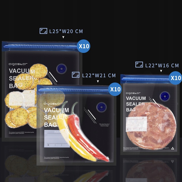 Worki do pakowania próżniowego Aigostar 30 sztuk