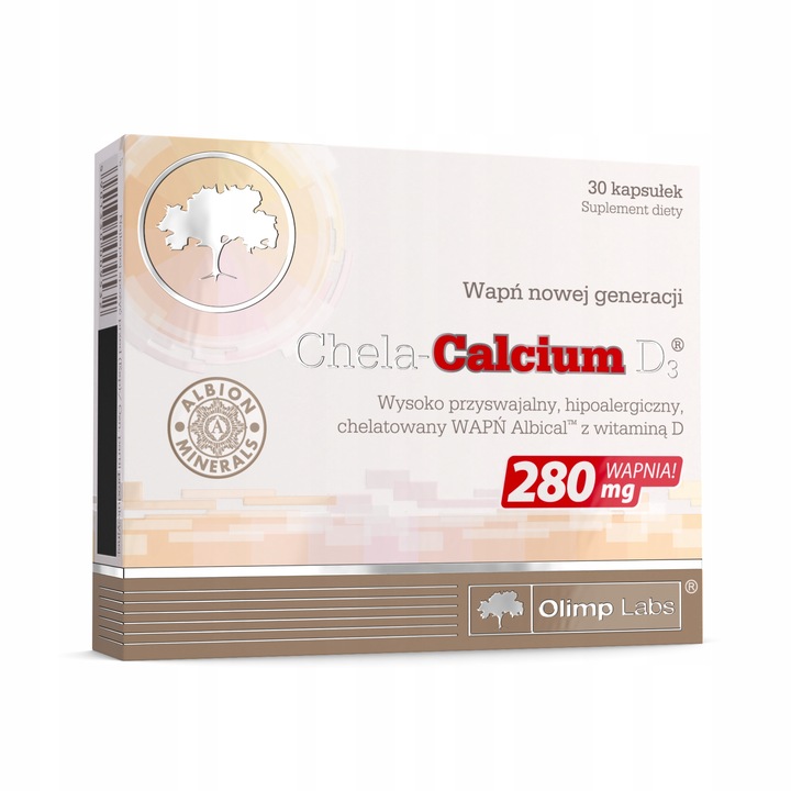 OLIMP CHELA-CALCIUM D3 30kaps ZDROWE KOŚCI ZĘBY