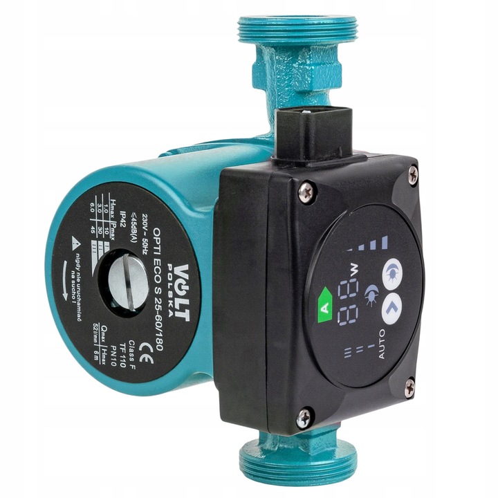 POMPA OBIEGOWA 25-60 180 CYRKULACYJNA DO PIECA CO KOTŁA ENERGOOSZCZĘDNA LCD