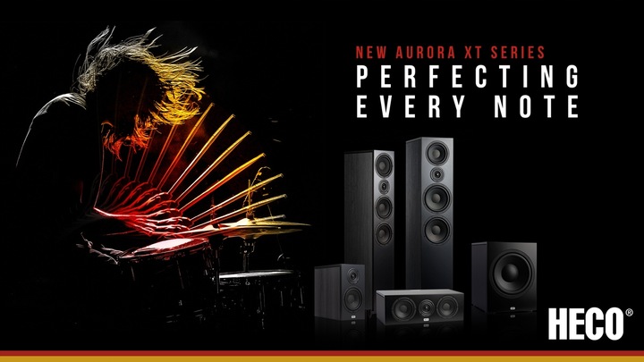 HECO Aurora XT 1000 + 300 + Center ZESTAW KOLUMN KINA DOMOWEGO 5.0 WALNUT