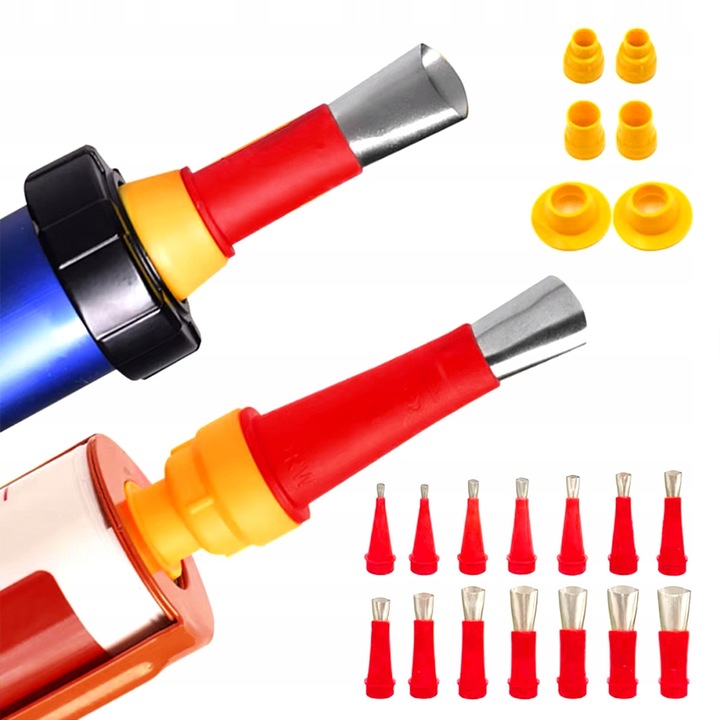 Końcówki do Silikonu Silikonowania Dysza Wyciskacz Aplikator Tubowy 32