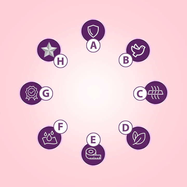 MAJTKI CHŁONNE MENSTRUACYJNE DLA KOBIET EVEREVE 30 SZT. ROZ: M-L