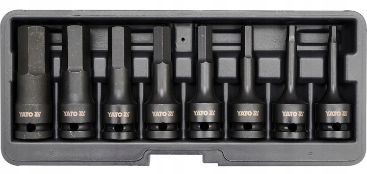 YATO ZESTAW UDAROWE KLUCZE IMBUSOWE TRZPIENIOWE imbusy 1/2" HEX 5-19mm