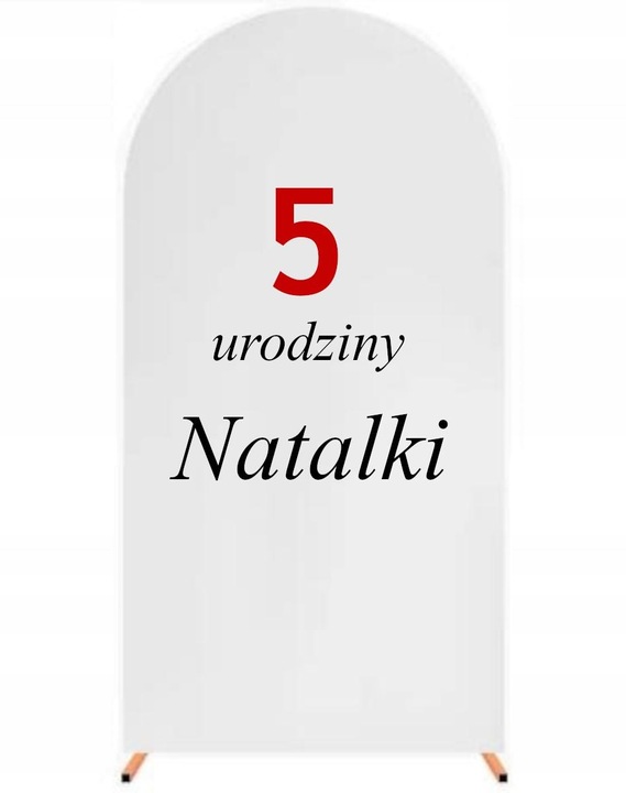 dowolny NAPIS SAMOPRZYLEPNY na materiał, tło do zdjęć 18 Urodziny Chrzest