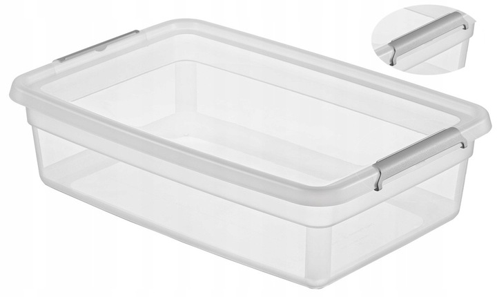 Pojemnik 29 l pod łóżko z pokrywą plastikowy organizer wolny od BPA