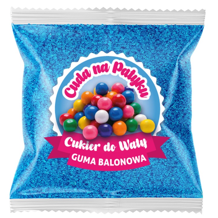 Cukier do Waty Cukrowej KOLOROWY Smakowy na Patyczki ZESTAW 8 x 100 g