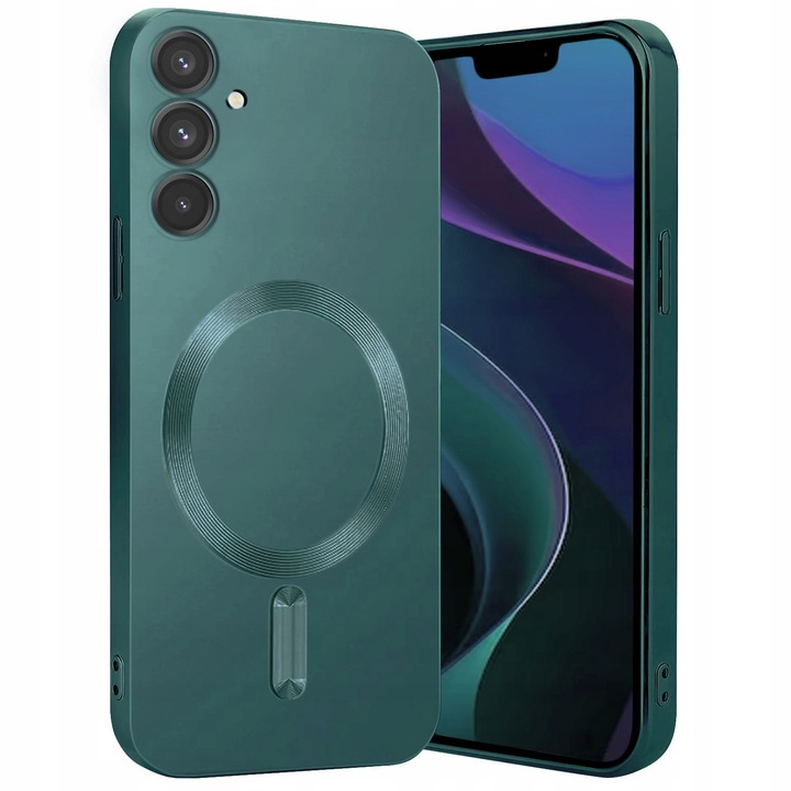 ETUI DO SAMSUNG A55 5G SILIKON MAGNETYCZNE DO MAGSAFE OCHRONA CASE + SZKŁO