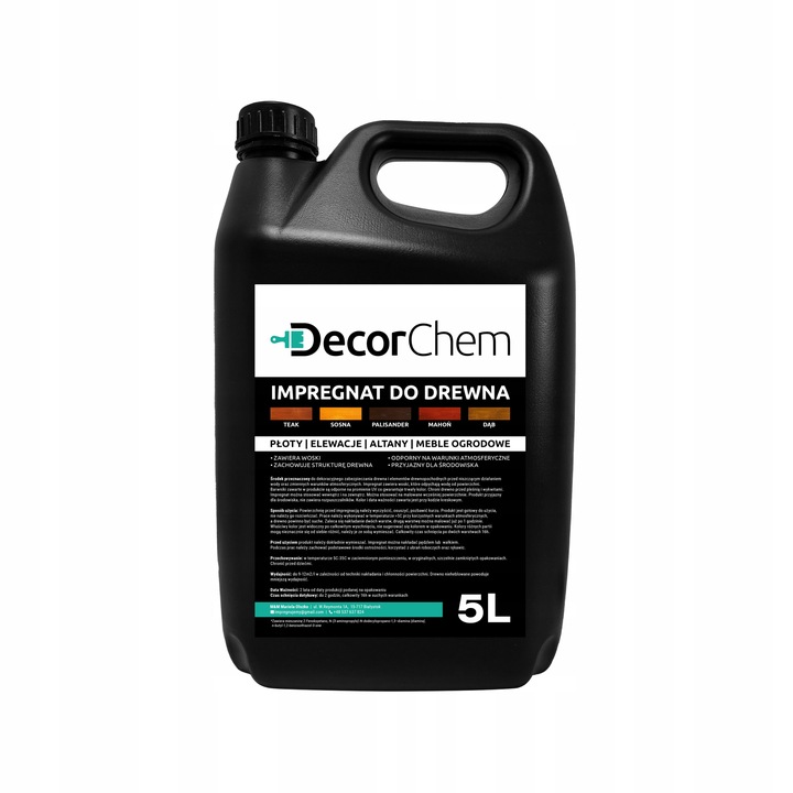 IMPREGNAT farba do drewna palisander 5l DecorChem