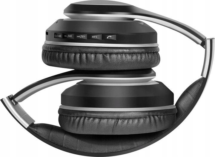 Słuchawki Bezprzewodowe Nauszne Mikrofon LED MP3 Bluetooth 5.3