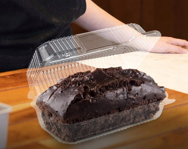 50x Pudełka cukiernicze 1,75 L pojemniki plastikowe na Ciasto Tort