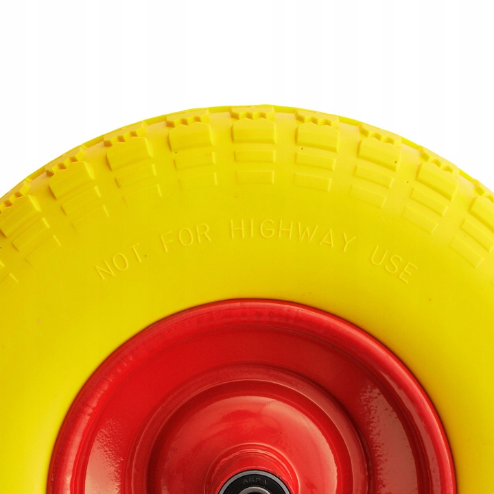 KÓŁKO DO TACZKI KOŁO DO WÓZKA PEŁNE PIANKOWE BEZDĘTKOWE 4.00-6 + OŚ