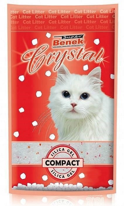 Benek Crystal Compact 7,6L Drobnoziarnisty Silikonowy żwirek dla kota