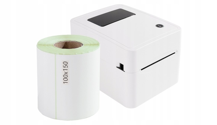 Drukarka etykiet kurierskich, termiczna, bluetooth, USB, + Rolka 100x150