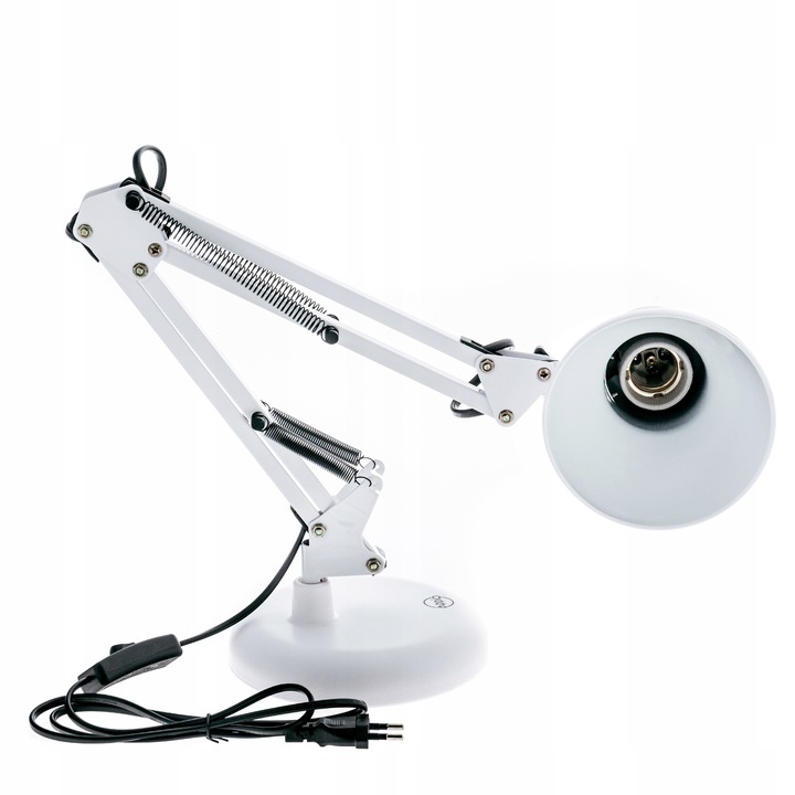 Lampka LED na E27 Biurkowa Lampa Szkolna Nocna Kreślarska Regulowana Uchwyt