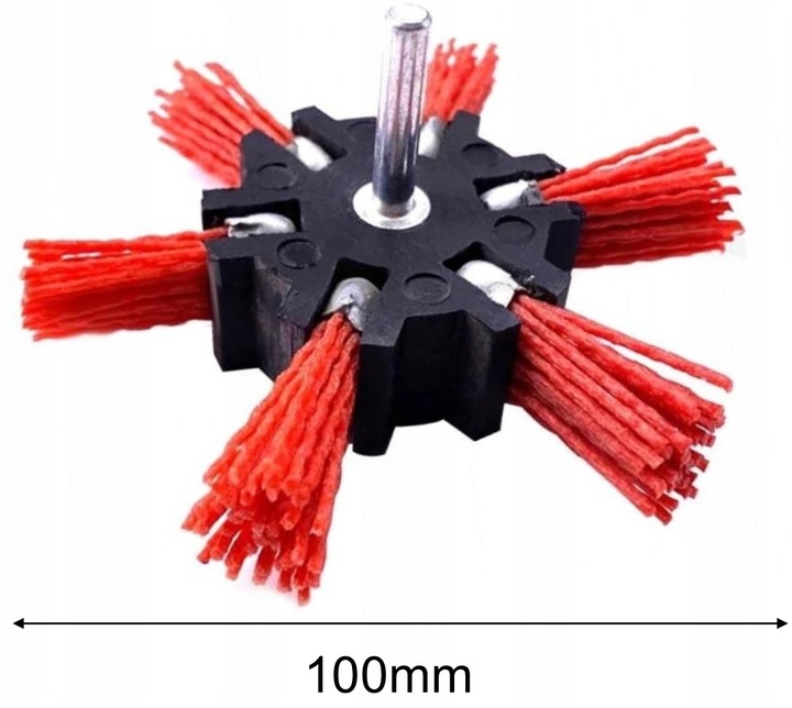 ZESTAW SZCZOTEK NYLONOWYCH DO WIERTARKI WKRĘTARKI STALI METALU DREWNA 5 szt