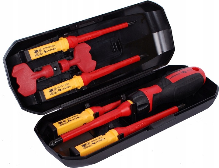 HOGERT WKRĘTAKI ŚRUBOKRĘTY DLA ELEKTRYKÓW 1000V 8e