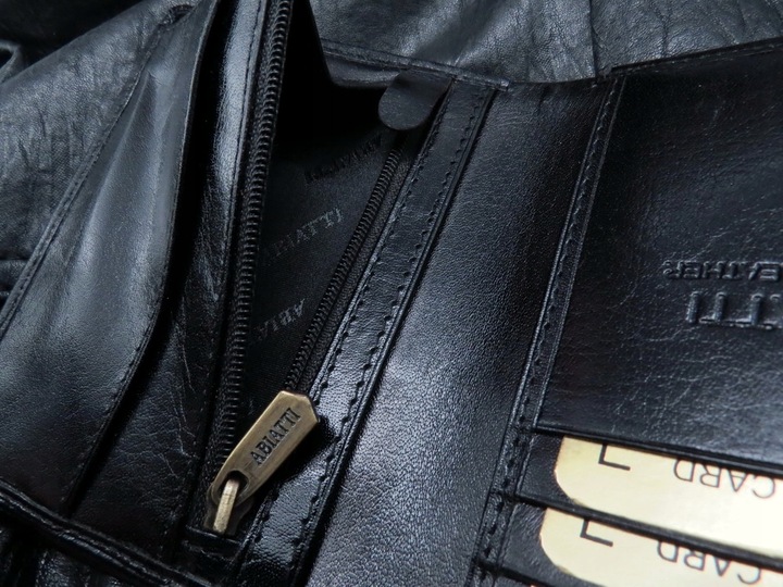 SKÓRZANY PORTFEL MĘSKI ABIATTI OCHRONA KART RFID !