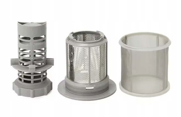 Filtr zmywarki Bosch Siemens, zgrubny + sitko mikrofiltr, 10002494