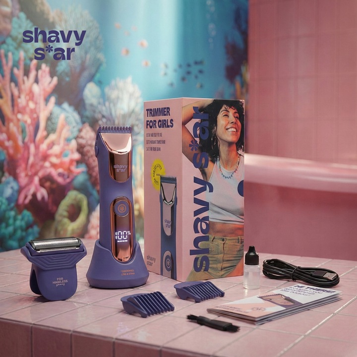 Golarka Damska Shavy Star MASZYNKA depilator trymer do ciała pach