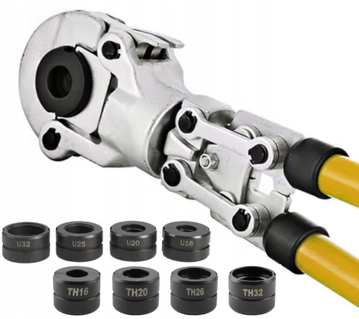 EUROKOMP obrotowa PRASKA ZACISKARKA RUR PEX-AL-PEX MATRYCE U + TH