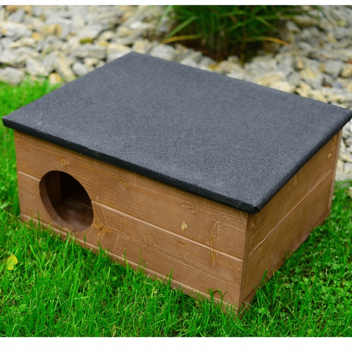 Drewniany Domek Dla Jeża Budka Legowisko Schronienie Dla Małych