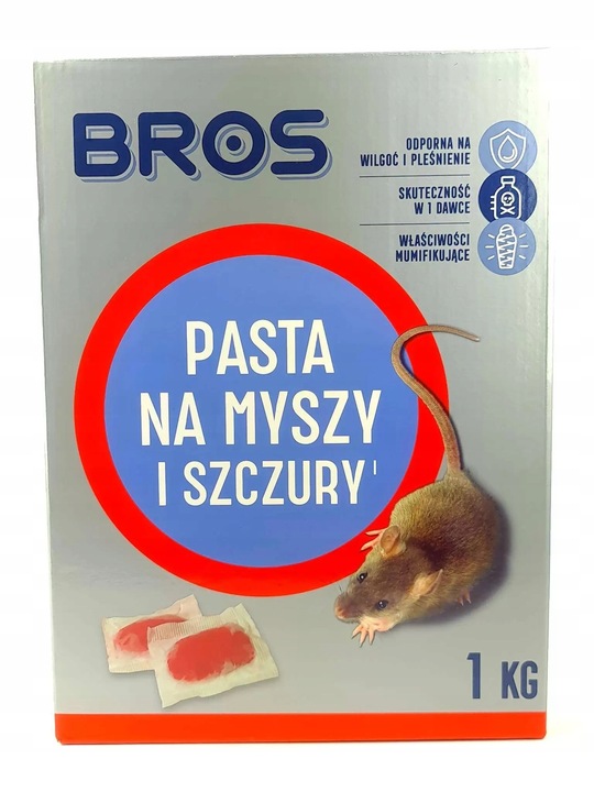 Trutka Bros Pasta Na Myszy I Szczury 1kg Skuteczna Przynęta Gryzonie