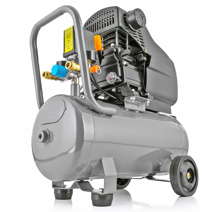 KOMPRESOR OLEJOWY SPRĘŻARKA POWIETRZA TŁOKOWA 8 BAR 24L MOCNY WYDAJNY