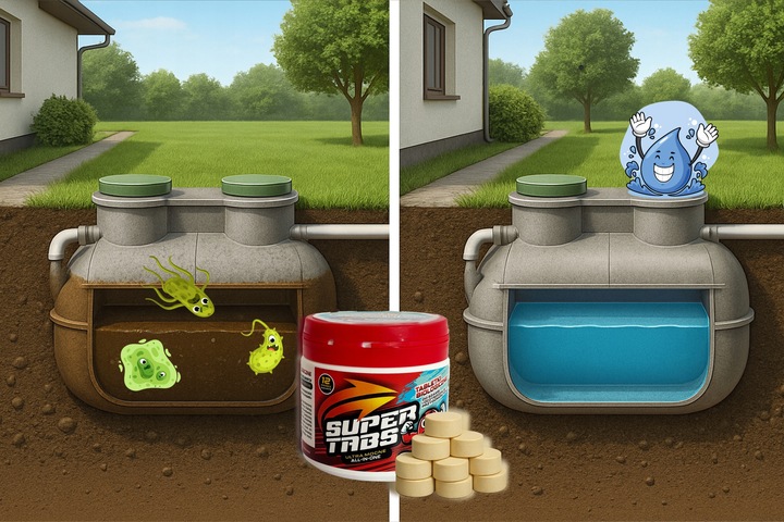 MOCNE Tabletki do szamba oczyszczalni na Rok Bakterie usuwają odór 26